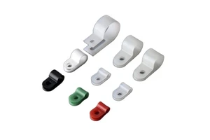 Nylon R Type Cable Clip Cable Organizer Clip Wire Clips Plastic Nylon Cable Clamp