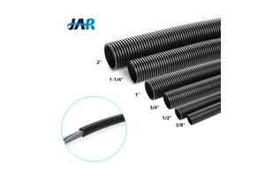 JAR PA V0 Plastic Wire Loom Electrical Corrugated Tube Polyamides Conduits Pipes UL EV Nylon Flexible Conduit
