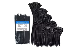 Various Specifications 2.5/3.6/4.8/7.6/8.8/12mm Width Self-Locking Flexible Nylon 66 Cable Ties For CE ROHS Certified