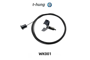 Black Complete Suspension Kit For LED Linear Light With Adjustable Cable System, Brass Ceiling Attachment, Clip, Wire Gripper