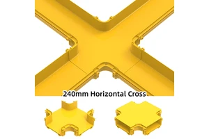 Horizontal Cross of 240mm Fiber Cable Tray with High Capacity