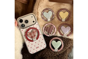 New Anti-Fall Magnetic Phone Holder with Wireless Charging Flexible Design Girl Style Magnetic Ring Holder