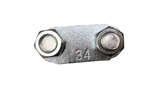 China Factory Price DIN741 34mm Cable Clamp Galvanized Malleable Steel Wire Rope Clip Rigging Hardware High Wire Rope Clips