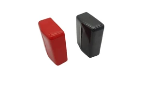 Customized 1/8 Inch Thick Flexible PVC Battery Terminal Cover Heat/Flame Resistant Red/Black Low Voltage Cable End Caps