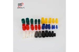 RUNDE Series Cable Lugs Terminal Insulating Material Soft Protective Sleeve PVC Vinyl Rubber Wire End Caps