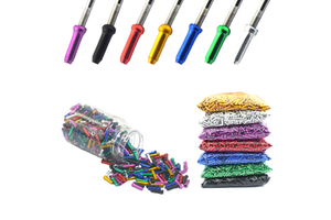 Hengtu Multi-color Cable End Caps | Universal Aluminium Alloy Seals Brake/Shift Cables 12*3mm Customizable Packaging China