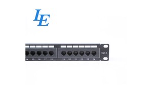 24 Port Cat6 Patch Panel With RJ45 Keystone Jack Networking Accessories