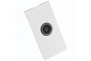 Premium modular TV socket coaxial F type 75 ohm brass plastic connector for cable television installations
