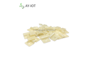 Double-Sided Glue Wire Cable Clips Fixed Cable Cleavers with Strong Adhesive White ABS Plastic Durable for Security & Protection