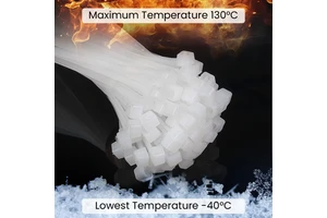 Black and White Cable Ties, Nylon Self-locking Cable Ties, Multifunctional Cable Ties
