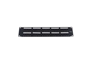 IW-PP-350-U 50-Port Modular Voice Patch Panel | 2U 19-Inch Rack Mount | RJ11 Ports for Telephone System & Data Center Cabling