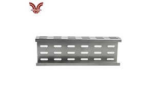 HUAPENG Supplier Factory Perforated Cable Tray Galvanized Carbon Steel Durable Slotted Cable Tray