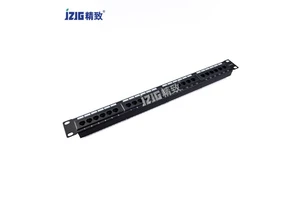 24-Port 1U 19inch Cat5/Cat6 Unshielded Network Patch Panel 1st Choice for Efficient Connectivity in Server Cabinets