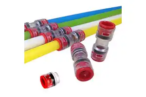 Mini Direct Buried Fiber Optic Equipment 5mm-14mm End Plug Microduct End Cap End Stop & Straight Connector
