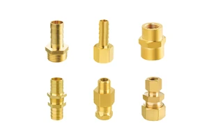 High Quality NPT 1/2 In Forged Brass Pipe Fitting Connector With High Pressure For Building Water Supply and Drainage