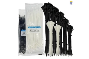 Flexible Self-Locking Nylon 66 Cable Sleeve And Multi-Color Cable Ties 200mm Length For Home And Office