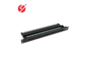 LIYUAN OEM Cat7 Cat5E Cat6 Patch Panel LY-PP5-15 UTP RJ45 25 Port 1U 19 Inches Network Patch Panel