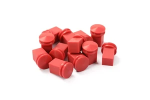 Customized Leak Proof Silicone Rubber Plug End Caps / square Shape Cabe Grommet for Cable Gland