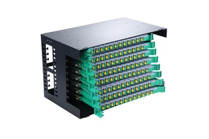19-inch 6U ST Single Mode ODF Patch Panel, 96 Core Fully Equipped with ST Adapters