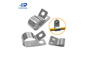 Stainless Steel Cable Clip R Type Mounting Clips P-type Metal Cable Clips SS304 P Cable Clamp