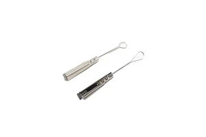 Stainless Steel Heavy Duty Drop Wire Clamp Lenew Silvery Fiber Optic FTTH For Cable Clamp Stainless Steel