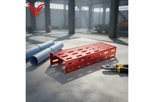 HUAPENG Cable Trays Steel Cable Tray Fire-Resistant Heat Dissipation Perforated Cable Tray For Commercial Complexes