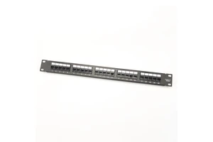 High Quality 25-Port Cat3 UTP Patch Panel - RJ11 6P4C Modular Telephone Voice Rack Mount for Cabinet