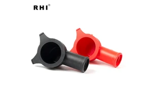 RHI Soft PVC Silicone Rubber Lug Cover Terminal Insulator Cable End Caps Model L13-25-56 for 35mm Cable 600V 15KV Break Voltage