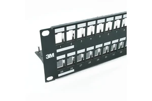 3M/Corning 48 Port blank Patch Panel Unload Empty Patch panel for Cabinet VOLPPCBF48K RJ-45 PANEL 48P 2U BLA ALU