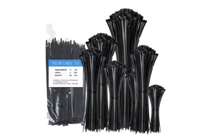 HDS Multi-Color Nylon 66 Self-Locking Plastic Zip Cable Tie High Tensile Strength Nylon Cable Tie for Industrial Wiring