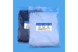 4 Inch Miniature Nylon Cable Ties 1.8*100mm White Black PA66 Plastic Tie Straps 11lbs Indoor Outdoor Self-locking Zip Tie Wraps