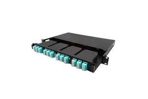 High Density 1U 19' ODF MPO Cassette 96 144 Ports Fiber Optic MPO Patch Panel 1U 2U Rack Mount MPO to LC Fiber Optic Patch Panel