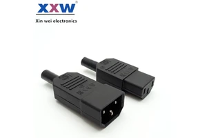 Power Cable Connectors Male and Female C13 C14 Wire Electrical Terminal Battery Power Connector