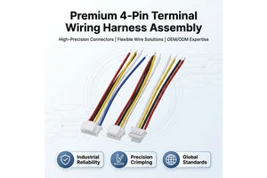 Custom Wire Harness Cable Assembly OEM JST GH SM Molex 2-64 Pin 2.0mm 2.54mm Pitch PCB Connector Wire ISO CE RoHS Certified