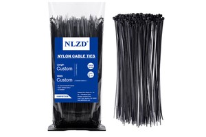 Nylon 66 Self-Locking Cable Ties for Electrical Industrial Use, 100-550mm Length 2.5-12mm Width Heavy Duty