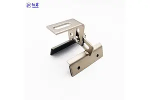 Solar Multi Trapezoidal Bracket With Self Adhesive Sealing Epdm Strips and Adjustable Angle for Metal Roof Mounting