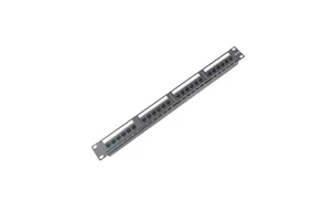 1U 19''24 Ports RJ45 4x6 Jackets,With Cabling Bracket Cat5e 24 Ports Patch Panel