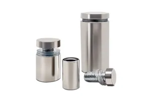 Stain Solid Wall Mounting Edge Grip Standoff for Signs Glass Holder Bracket Wall Mount Sign Spacer Screw Glass St