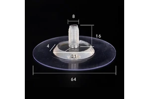 Traceless Nail Screw-type Adhesive PVC Suction Cups Epoxy Glue M4M8 Screw Rods Mounting Brackets Storage No-drilling Hooks