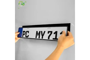 Invisible License Plate Frame Adhesive Hook Loop Tapes Cars Motorcycles License Plate Holder Bracket Decoration