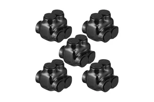 Black Insulated Cable Connector Multi Wire Splice Connectors 2 Port Dual Entry with Oxide Inhibitor Electric Connector
