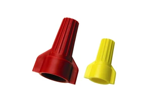 Double Wing Screw on Wire Cap Connector Cable End Fast Insert Twist Cap Closed End Rotating Terminal Screw-Type Clamp Spring Nut