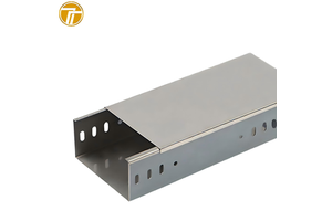 150*100 Carbon Steel Electro-galvanized Ventilated Solid Bottom Cable Tray High Quality Customized