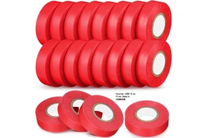 In Stock High Quality Red Black PVC Electrical Insulation Tape 16m, Waterproof High Adhesion for Wire Connection & Repair