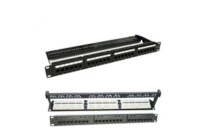 12 port 24 port 48 ports patch panel lan cable unshiled patch panel