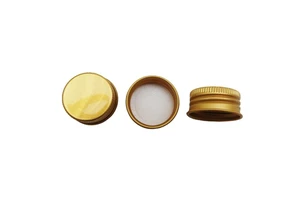 24mm 25mm 28mm Aluminium Screw Cap For Glass Bottle Plastic Bottle Non Leakage Aluminium Bottle Cap With PE Liner
