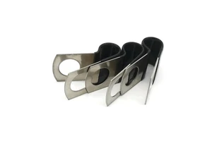 Hot 50mm Diameter Big Size Rubber Cushion P Type Pipe Clip Clamps Steel Cable Tube Clips