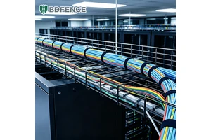 Wire Mesh Cable Tray Wall Suspension Dual Use for University Computer Lab Network Fiber Cable Management Tray