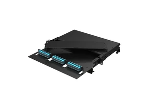 19" 1U Patch Panel for 3 LGX Adapter Plates or Cassettes LGX-OWP-2D-1U Fiber Optic Patch Panel