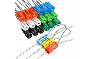 Disposable High Security 1.8mm Hexagonal Tamper Evident Wire Plastic Cable Seal With Customizable Length And QR Code